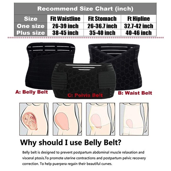 Chong Erfei 3-in-1 Postpartum Support Recovery Belly Wrap * H151 - Picture 5 of 7